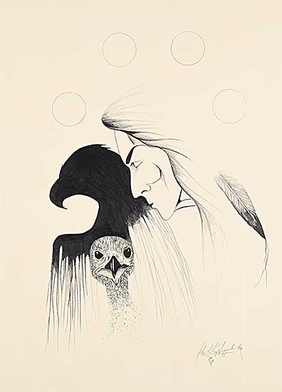 #1085 ~ Ka Kay Geesick - Untitled - Baby Eagle