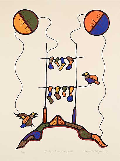 #1089 ~ Kakegamic - Birds at the Campfire  #4/58