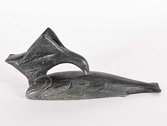 #1092 ~ Kanayuk - Untitled - Bird Eating Char