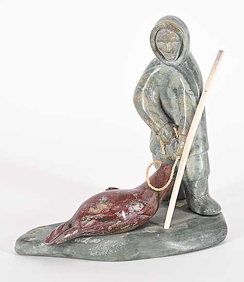 #1108 ~ Kohoktak - Untitled - Hunter with Seal