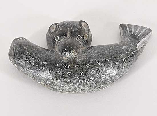 #1110 ~ Komak - Untitled - Bear Eating Seal