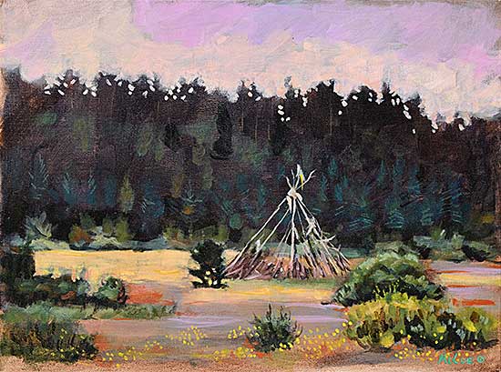 #1124 ~ McCue - Untitled - Teepee